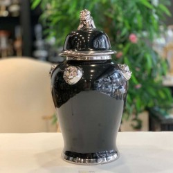 Aslanli Küçük Gümüş Vazo
