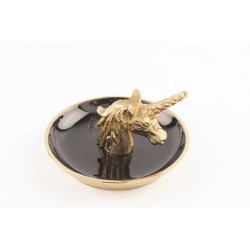 Gold Unicorn Dekoratif Tabak 12x7cm