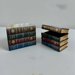 2’li Dekoratif Kitap Kutu Seti – 4’lü Kitap Formunda