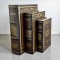 Regal Brown – Klasik Deri Kaplama 3’lü Kitap Kutu Seti