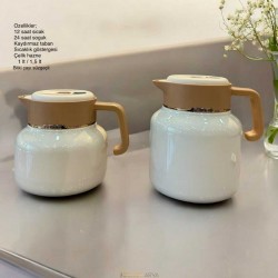 Lychee White İkili Çelik Hazneli Termos Seti (1 L & 1,5 L) – Bitki Çayı Süzgeçli Lychee White İkili Çelik Hazneli Termos Seti (1 L & 1,5 L) – Bitki Çayı Süzgeçli