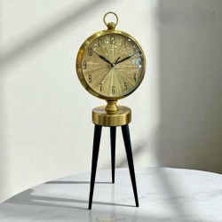 Retro Altın Yansıma Dekoratif Masa Saati