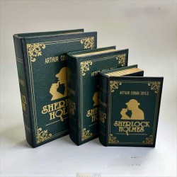 Sherlock Holmes 3’lü Dekoratif Kitap Kutu Seti